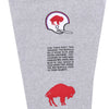 MITCHELL & NESS Pantalone Tuta Felpato Uomo Nfl Team Origins Fleece Pant Bufbil Grey Heather da uomo