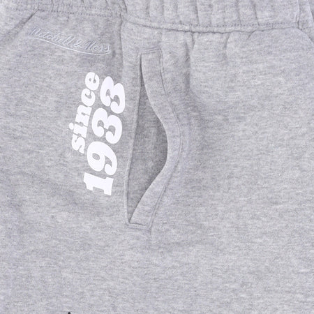 MITCHELL &amp; NESS Pantalone Tuta Felpato Uomo Nfl Team Origins Fleece Pant Phieag Grey Heather da uomo