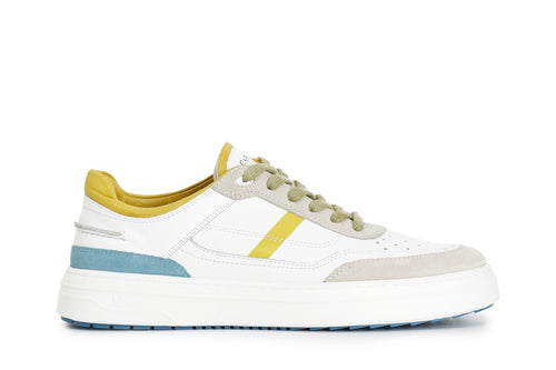 SNEAKERS UOMO IN PELLE E PELLE SCAMOSCIATA SUOLA A CASSETTA