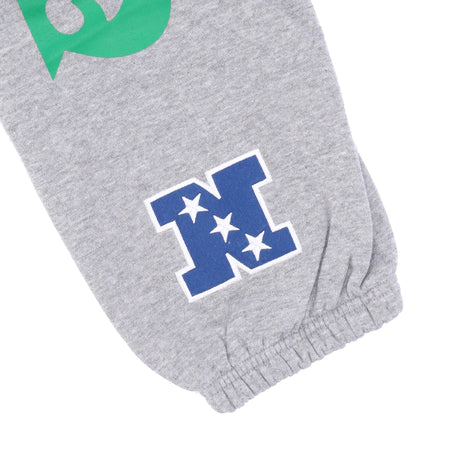 MITCHELL &amp; NESS Pantalone Tuta Felpato Uomo Nfl Team Origins Fleece Pant Phieag Grey Heather da uomo