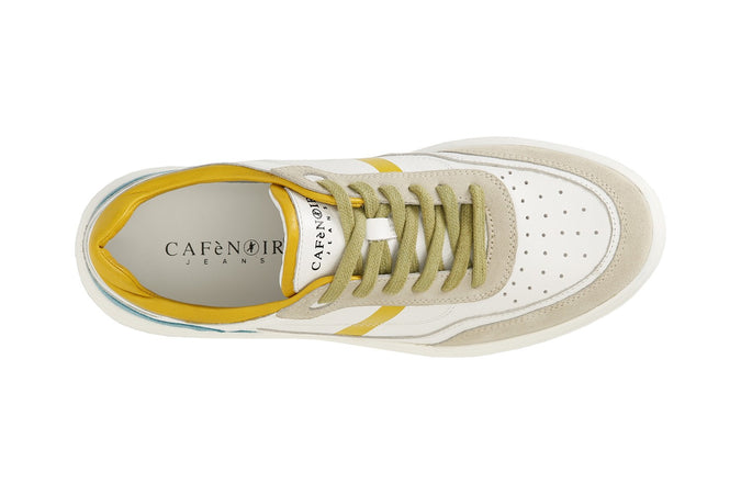 SNEAKERS UOMO IN PELLE E PELLE SCAMOSCIATA SUOLA A CASSETTA