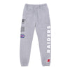 MITCHELL & NESS Pantalone Tuta Felpato Uomo Nfl Team Origins Fleece Pant Oakrai Grey Heather da uomo