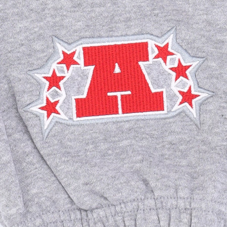 MITCHELL &amp; NESS Pantalone Tuta Felpato Uomo Nfl Team Origins Fleece Pant Oakrai Grey Heather da uomo