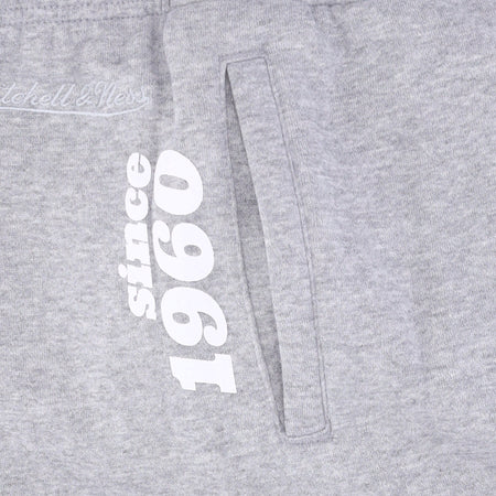 MITCHELL &amp; NESS Pantalone Tuta Felpato Uomo Nfl Team Origins Fleece Pant Oakrai Grey Heather da uomo