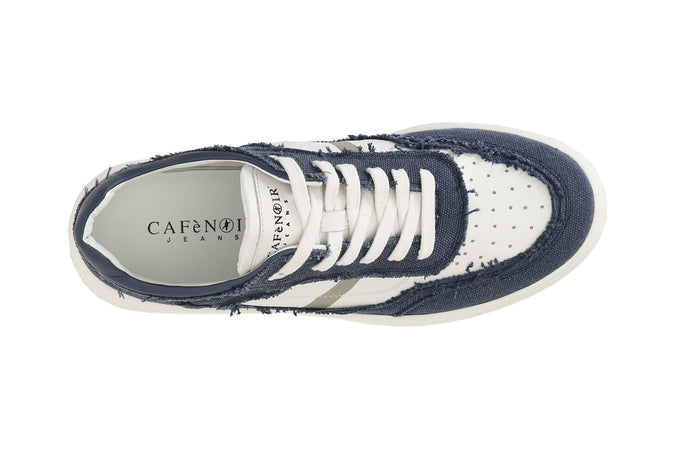 SNEAKERS UOMO IN TESSUTO CON SUOLA A CASSETTA