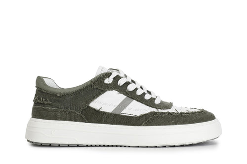 SNEAKERS UOMO IN TESSUTO CON SUOLA A CASSETTA