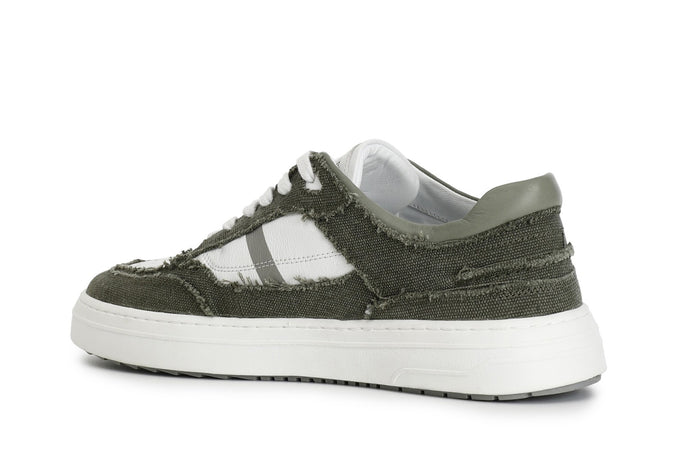 SNEAKERS UOMO IN TESSUTO CON SUOLA A CASSETTA