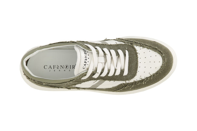SNEAKERS UOMO IN TESSUTO CON SUOLA A CASSETTA