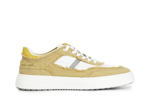 SNEAKERS UOMO IN TESSUTO CON SUOLA A CASSETTA