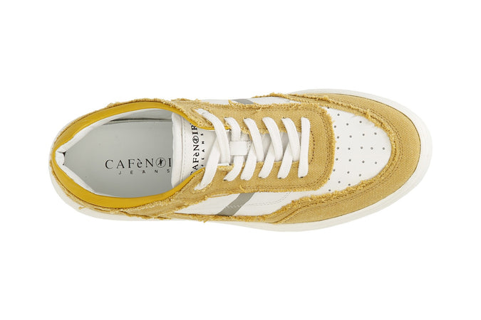 SNEAKERS UOMO IN TESSUTO CON SUOLA A CASSETTA