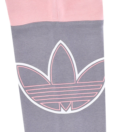 Adidas Pantalone Tuta Leggero Uomo Split Trefoil Pant Grey Three/wonder Mauve da uomo