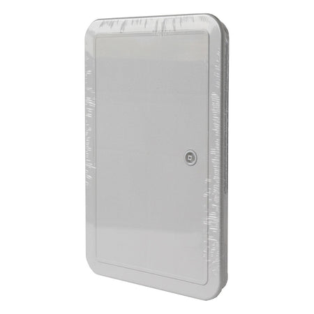 Sportello portello porta in ABS grigio L 215 x H 315 x P 22mm per ispezione