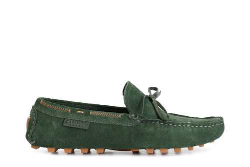 MOCASSINO IN PELLE SCAMOSCIATA CON FIOCCO SUOLA DRIVER