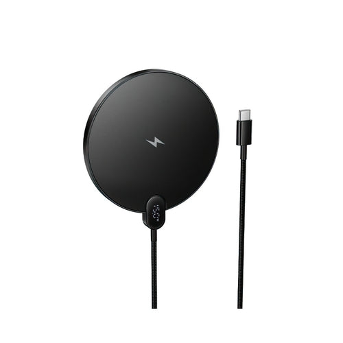 CARICABATTERIE WIRELESS HOCO 15W + CAVO USB-C CW62 NERO