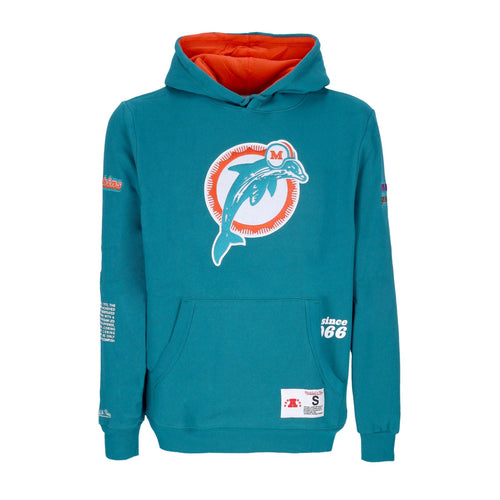 MITCHELL & NESS Felpa Cappuccio Uomo Nfl Team Origins Fleece Hoodie Miadol Blue da uomo