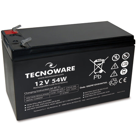 TECNOWARE POWER BATTERY 12V 11A 54W (EACPE12V11ATWL ) - BATTERIA ERMETICA AL PIOMBO