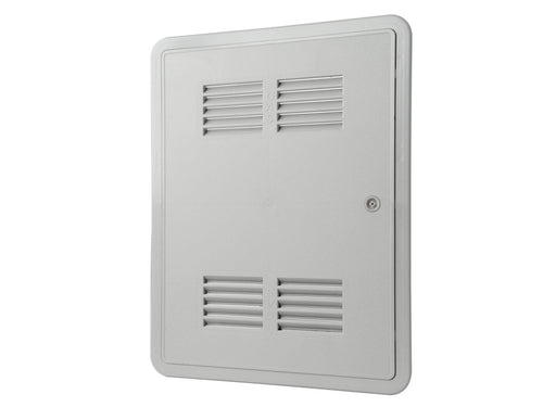 Sportello portello porta per gas in ABS bianco L 335 x H 435 x P 22mm per ispezione