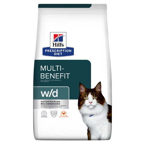 Hill's Prescription Diet W/D Multi-Benefit secco Gatti Adulti pollo 1,5 kg