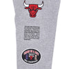 MITCHELL & NESS Pantalone Tuta Felpato Uomo Nba Team Origins Fleece Pant Hardwood Classics Chibul Grey Heather da uomo