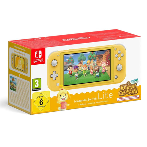 Switch lite Console Animal Crossing Yellow