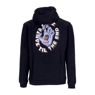 SANTA CRUZ Felpa Cappuccio Uomo Til the End Hand Hood Black da uomo