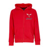 NEW ERA Felpa Cappuccio Zip Uomo Nba Script Full Zip Chibul Front Door Red da uomo