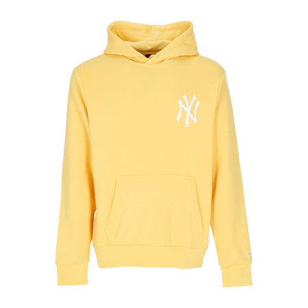 NEW ERA Felpa Cappuccio Uomo Mlb League Essential Bp Hoodie Neyyan Yellow da uomo