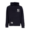 NEW ERA Felpa Cappuccio Uomo Mlb Half Logo Oversized Hoodie Neyyan Black da uomo