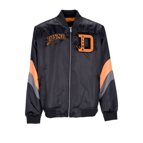 DOLLY NOIRE Giubbotto Bomber Uomo Billy Goat Satin Jacket Black/orange da uomo