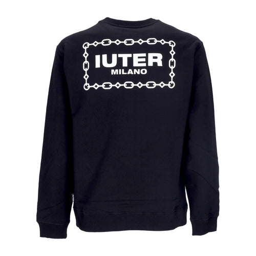 IUTER Felpa Leggera Girocollo Uomo Chain Crewneck Black da uomo