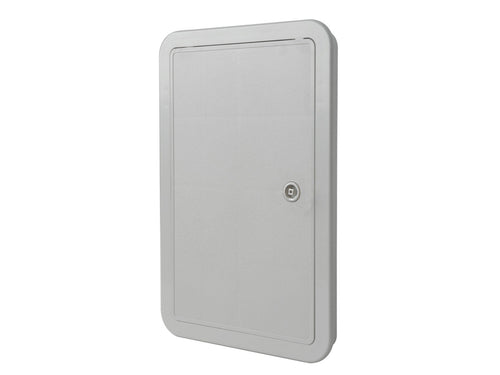 Sportello portello porta in ABS grigio L 650 x H 450 x P 22mm per ispezione