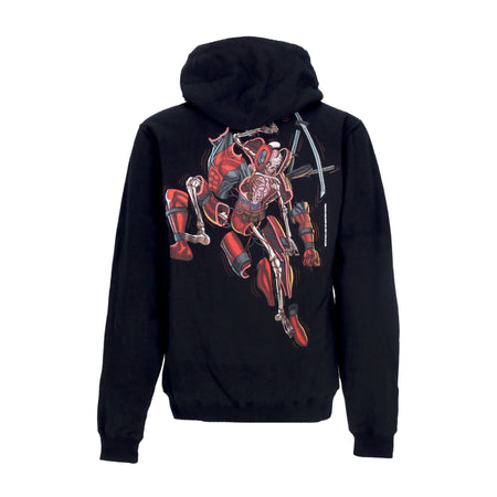 PRIMITIVE Felpa Cappuccio Uomo Deadpool Hoodie X Marvel X Nychos Black da uomo