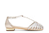 SANDALO IN PELLE CON MIGNON STRASS
