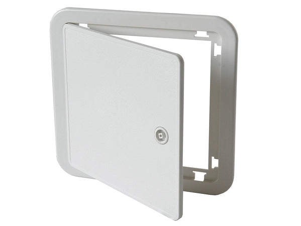 Sportello portello porta in ABS grigio L 315 x H 315 x P 22mm per ispezione