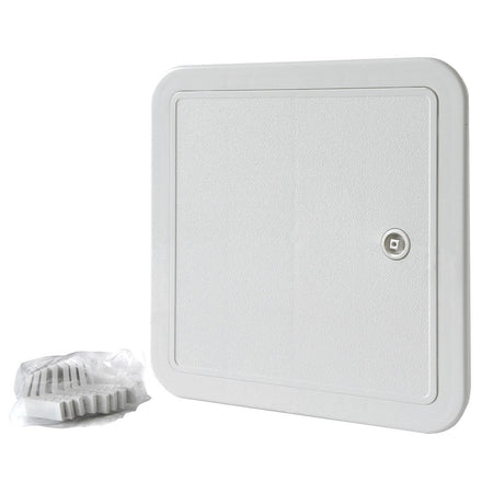 Sportello portello porta in ABS grigio L 315 x H 315 x P 22mm per ispezione