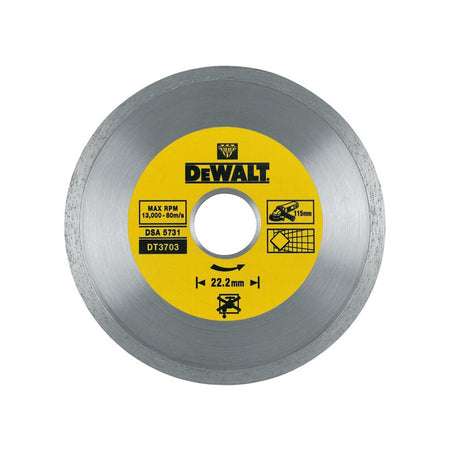 DeWalt 115mm disco diamantato per taglio ceramica