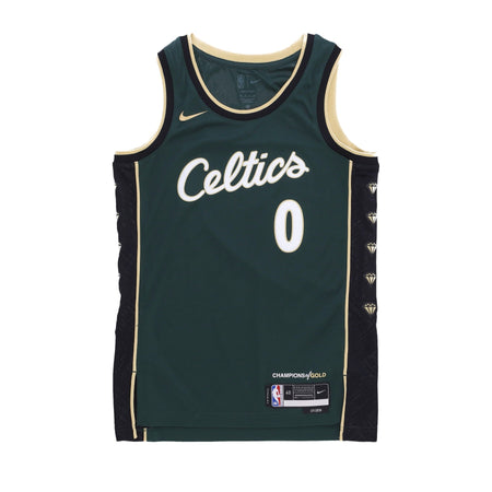 NIKE NBA Canotta Basket Uomo Nba City Edition 22 Dri-fit Swingman Jersey No 0 Jayson Tatum Boscel Pro Green da uomo