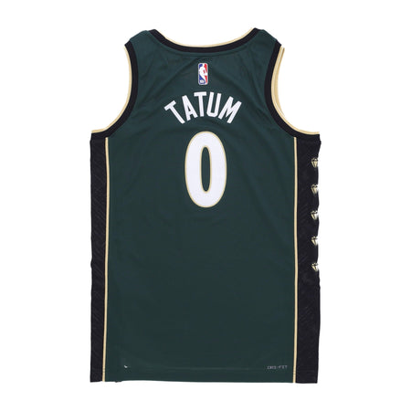 NIKE NBA Canotta Basket Uomo Nba City Edition 22 Dri-fit Swingman Jersey No 0 Jayson Tatum Boscel Pro Green da uomo