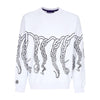 OCTOPUS Felpa Leggera Girocollo Uomo Chain Crewneck White da uomo