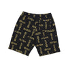 IUTER Pantalone Corto Uomo Wavy Jacquard Short Black da uomo