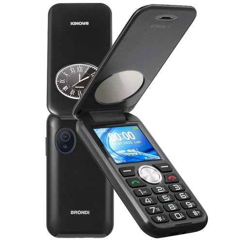 BRONDI WINDOW2 (BLACK METAL) - TELEFONO CELLULARE DISPLAY 2 - TORCIA