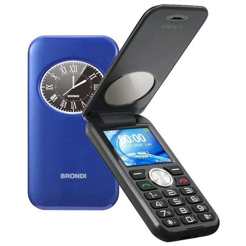 BRONDI WINDOW2 (BLUE METAL) - TELEFONO CELLULARE DISPLAY 2 - TORCIA