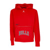 JORDAN NBA Felpa Cappuccio Uomo Nba Courtside Statement Edition Fleece Hoodie Chibul University Red da uomo