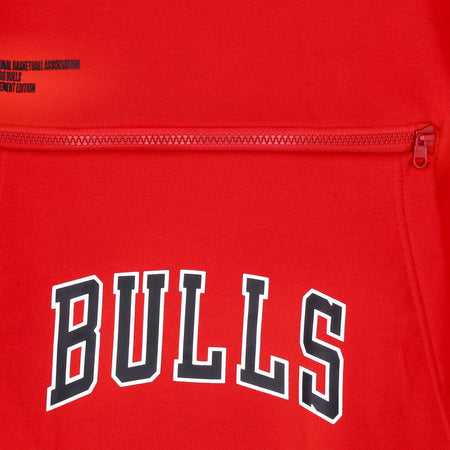 JORDAN NBA Felpa Cappuccio Uomo Nba Courtside Statement Edition Fleece Hoodie Chibul University Red da uomo