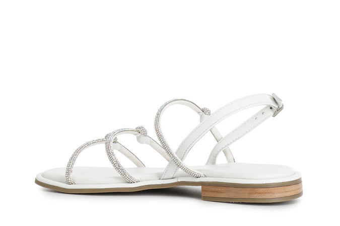 SANDALO CON LACCI IN STRASS