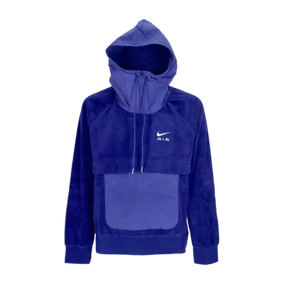 Nike Felpa Cappuccio Uomo Sportswear Air Tf Winterized Hoodie Deep Royal Blue/white da uomo