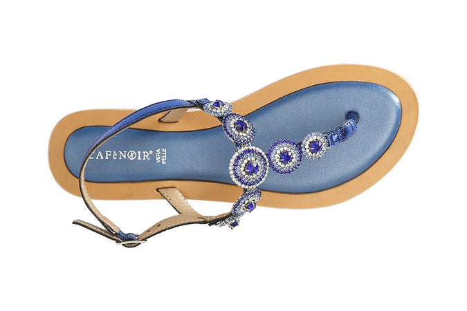 SANDALO INFRADITO CON ACCESSORIO GIOIELLO SFERE