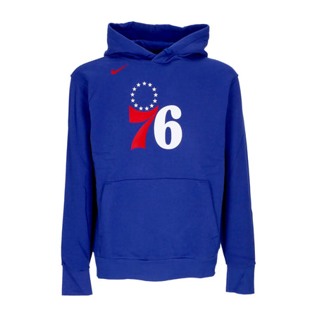 NIKE NBA Felpa Cappuccio Uomo Nba Essential Fleece Hoody Phi76e Rush Blue da uomo