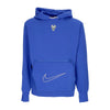NIKE NBA Felpa Cappuccio Uomo Nba City Edition Courtside Fleece Hoodie Milbuc Game Royal da uomo