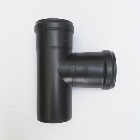 Raccordo a T 90° braga MF codino F nero pellet da 100mm